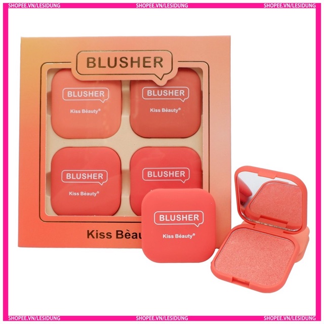 Phấn má + mắt nhũ kissbeauty có gương P403 | BigBuy360 - bigbuy360.vn