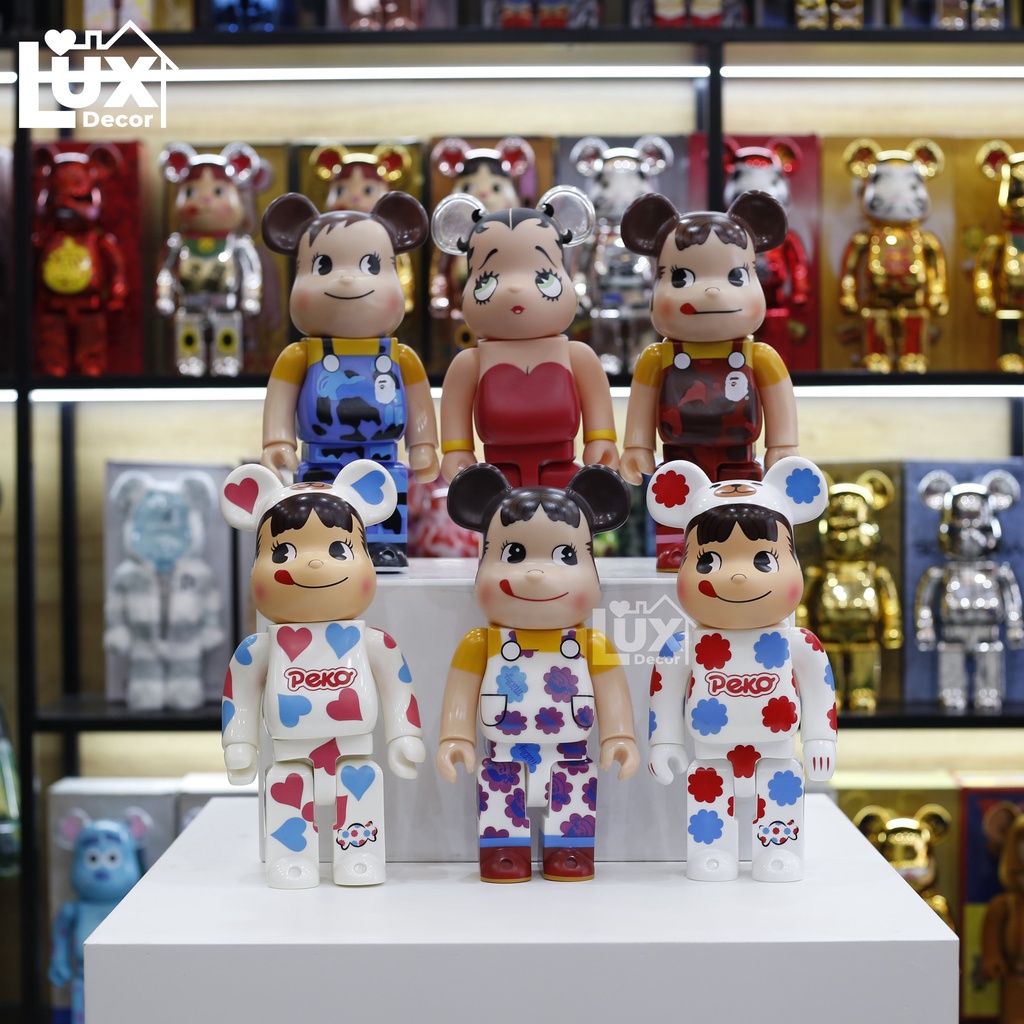 Mô Hình BEARBRICK 400% nhân vật Marvel, DC, siêu anh hùng  trang trí, decor ,quà tặng