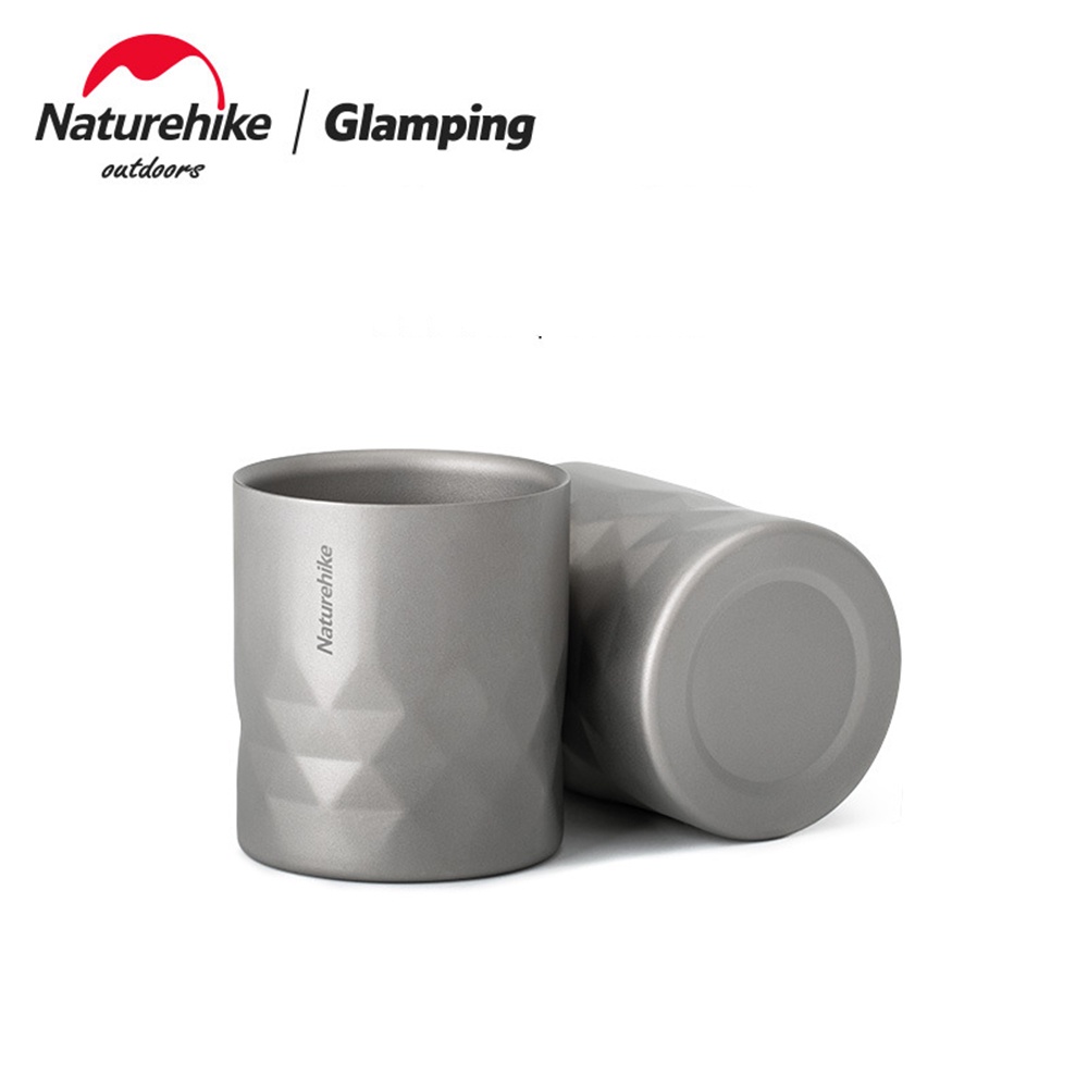 Naturehike Cốc Uống Nước Bằng Titan Hai Lớp Cách Nhiệt Tiện Dụng