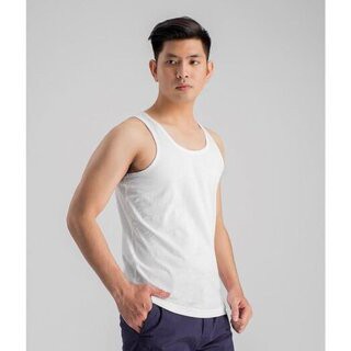 Áo Ba Lỗ Nam CHÍNH HÃNG ARISTINO AC21 may ô nam tanktop chất thun 100% Cotton cao cấp mặc lót thấm hút mồ hôi XanhHous