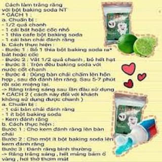 Baking Soda Bạc Hà Trắng Răng 50G