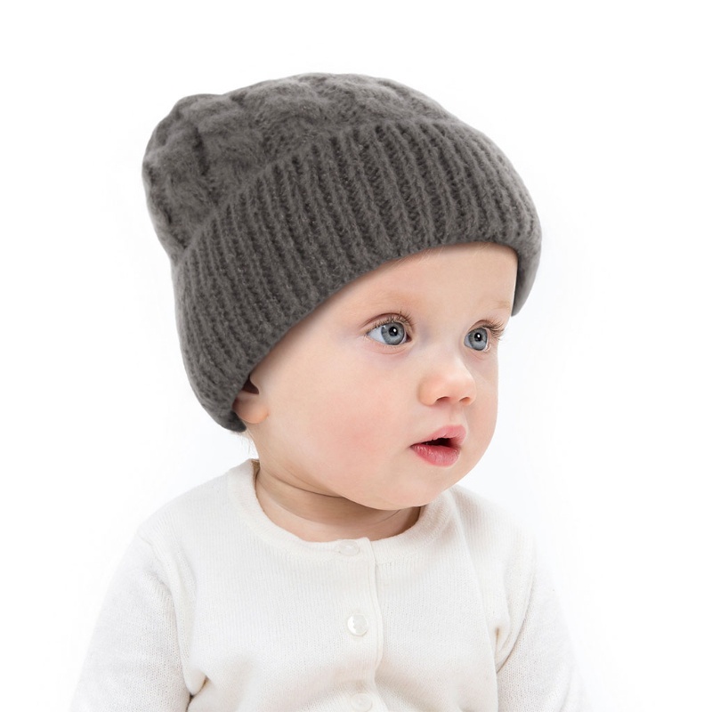 Mũ Beanie Đan Len Giữ Ấm Thời Trang Thu Đông Cho Bé 2-6 Tuổi