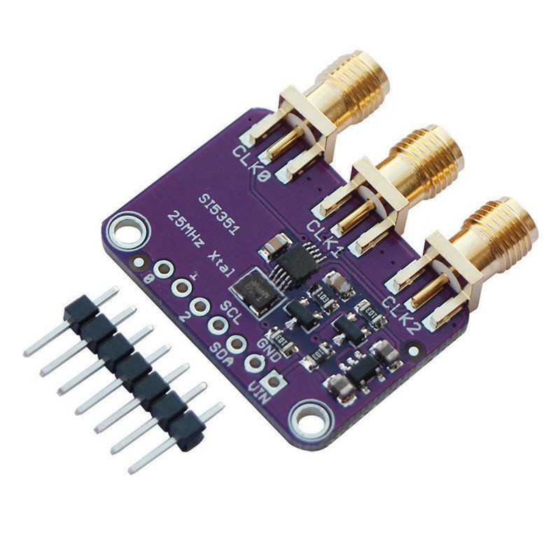 Bo Mạch Phát Điện Đồng Hồ Si5351A I2C 25mhz 8khz Đến 160mhz