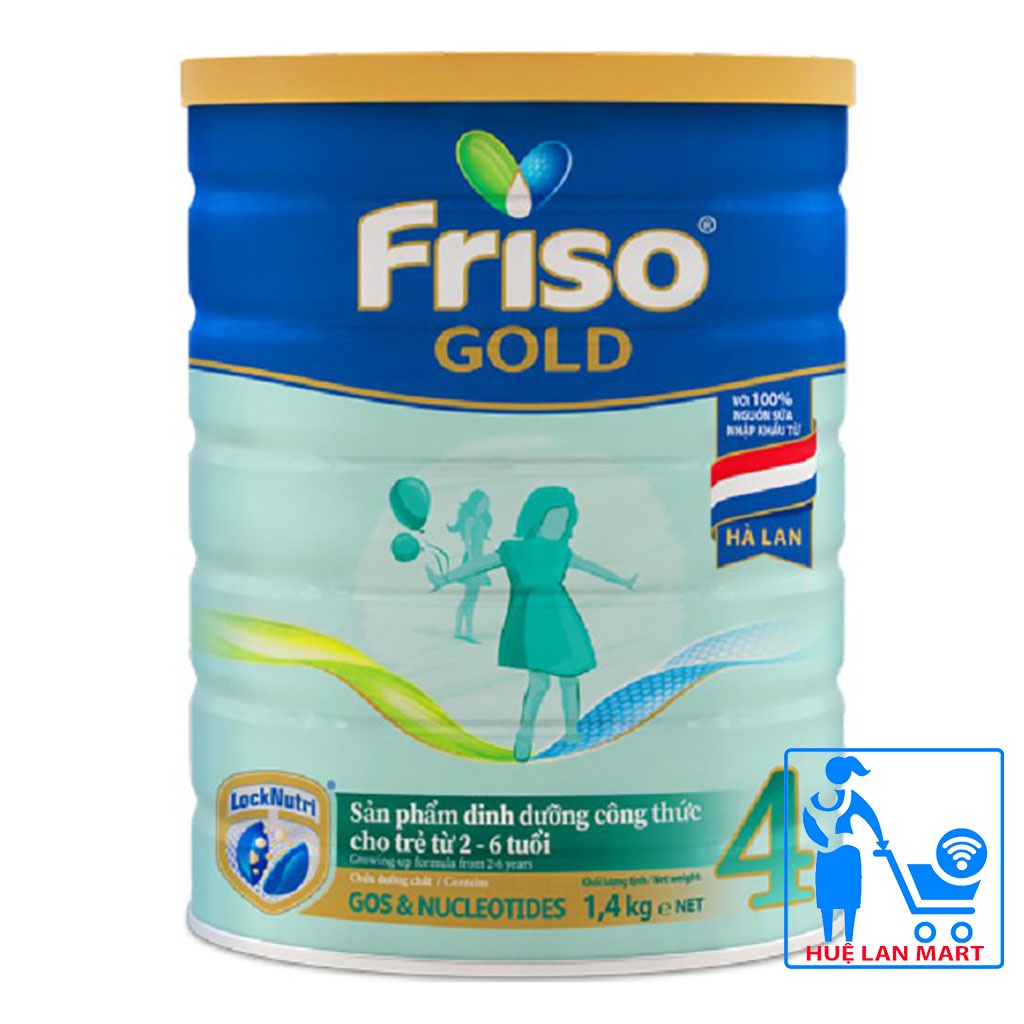 [CHÍNH HÃNG] Sữa Bột Friesland Campina Friso Gold 4 - Hộp 1,4kg (Nhà khám phá tài ba, sản phẩm dinh dưỡng công thức)