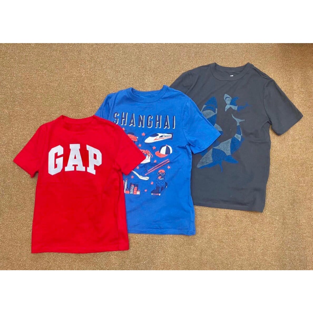 Aó cotton ngắn tay bé trai Gap Kids Việt nam xuất khẩu dư xịn size 4-16 tuổi