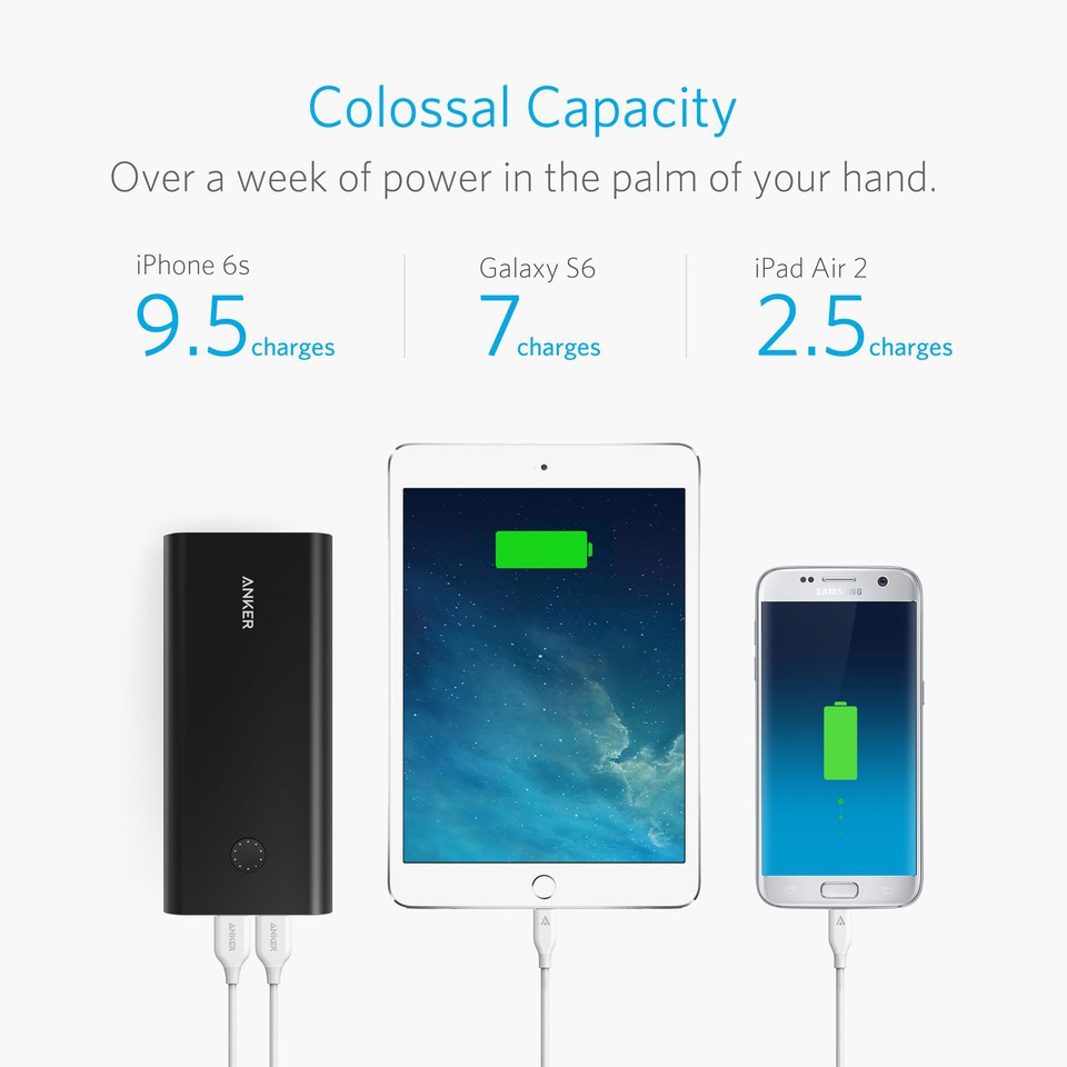 Pin sạc dự phòng ANKER PowerCore+ 26800mAh Quick Charge 3.0 - A1374