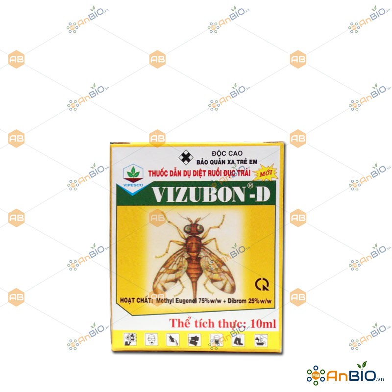 THUỐC DẪN DỤ DIỆT RUỒI ĐỤC TRÁI VIZUBON-D Hộp 2 chai 10ml - A2.1042