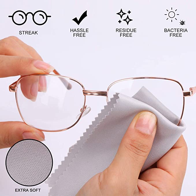 [Randon Color] Khăn Lau Mắt Kính / Màn Hình Điện Thoại / Ống Kính Máy Ảnh Hình Vuông Bằng Sợi Micro