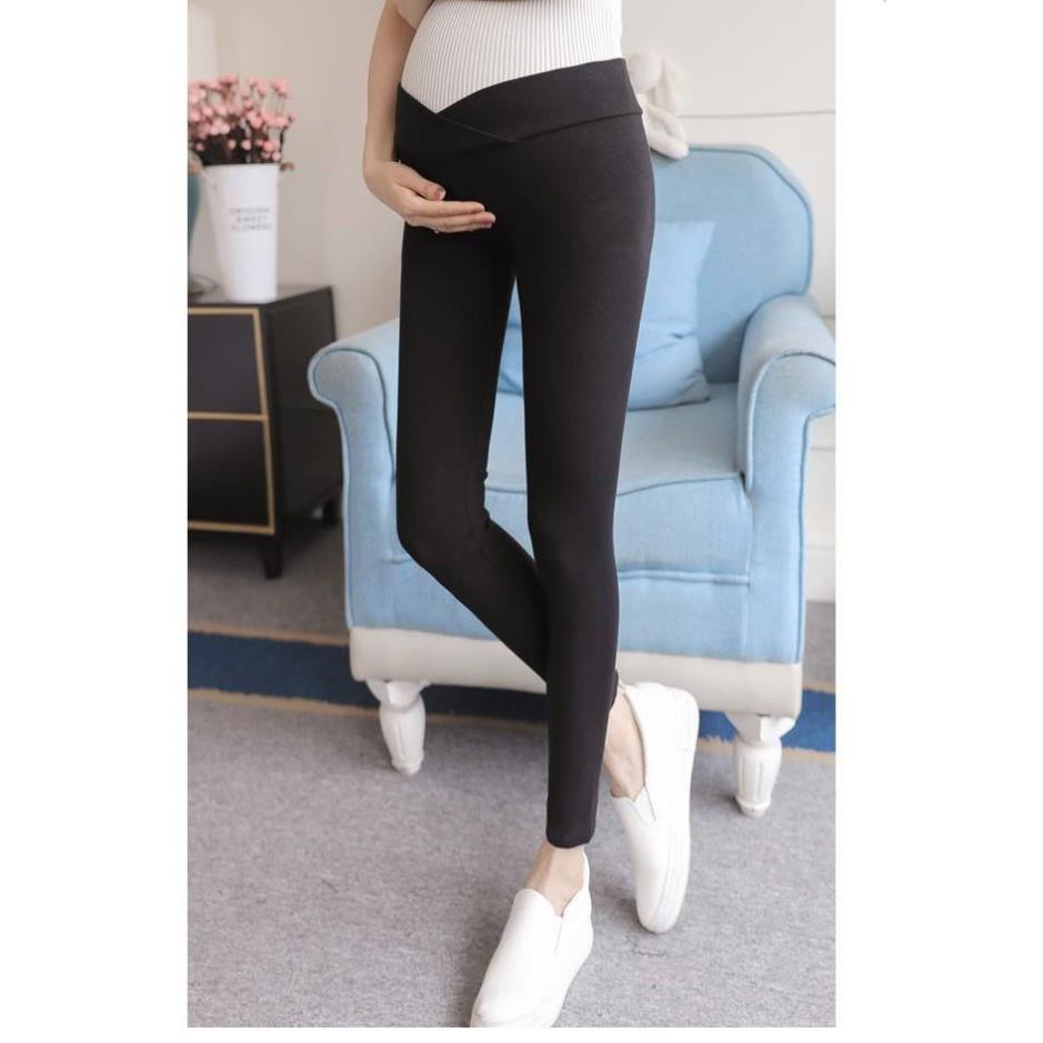 Quần bầu cạp chéO legging💗chất cotton thiết kế nâng mông💗quần cho bà bầu co giãn 4 chiều K bai K xù K dão Q0206