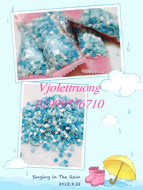 Vụn cốm làm slime đủ loại túi 10gr ( sản phẩm 100% như hình