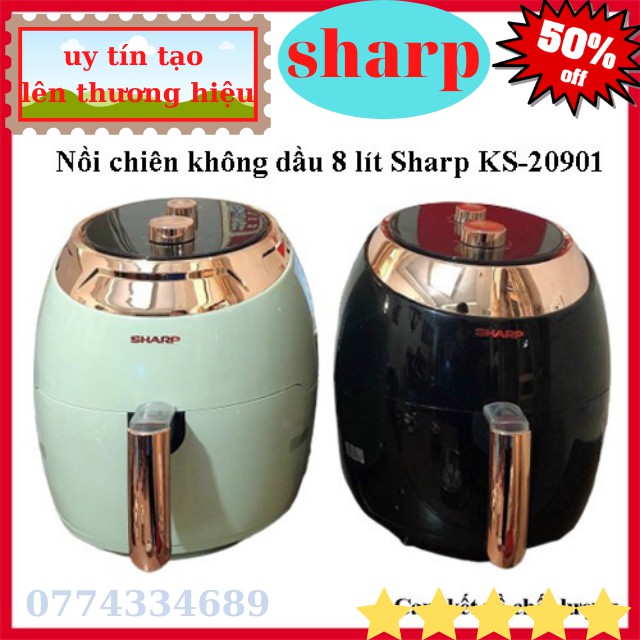 [TO QUA] Nồi Chiên Không Dầu Sharp -8 Lít- KS-20901