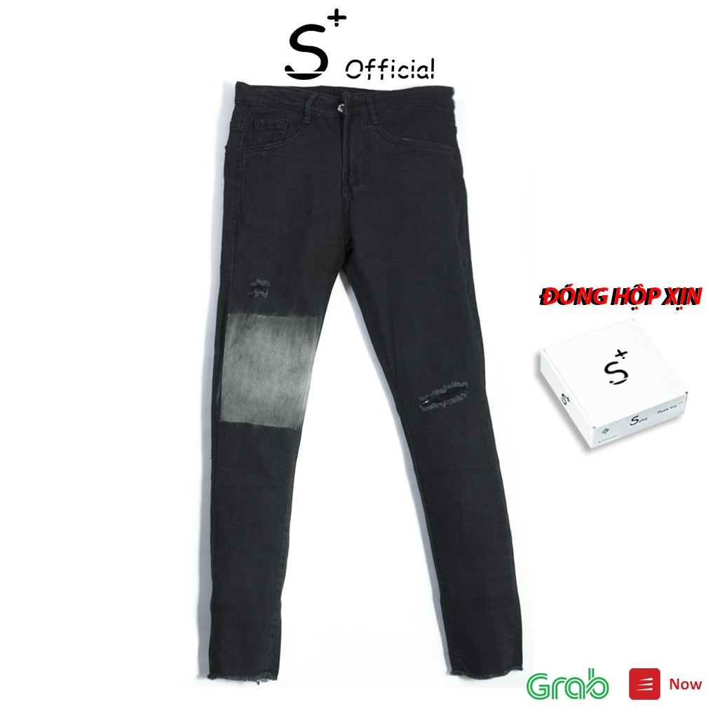 Quần jean nam chất bò SPLUS vải denim cao cấp mềm mịn, co giãn form Slim fit Full Box