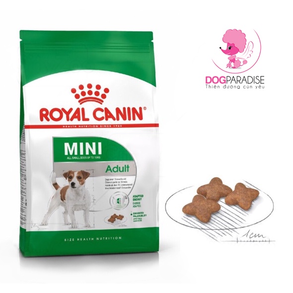 Thức ăn hạt dành cho chó kích cỡ nhỏ tuổi trưởng thành Royal Canin Mini Adult 800g