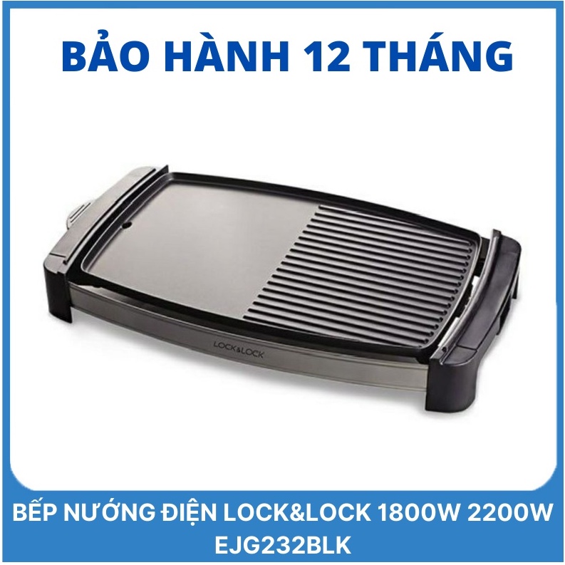 Bếp nướng điện LOCK &amp; LOCK Electric Grill EJG232 MÀU ĐEN