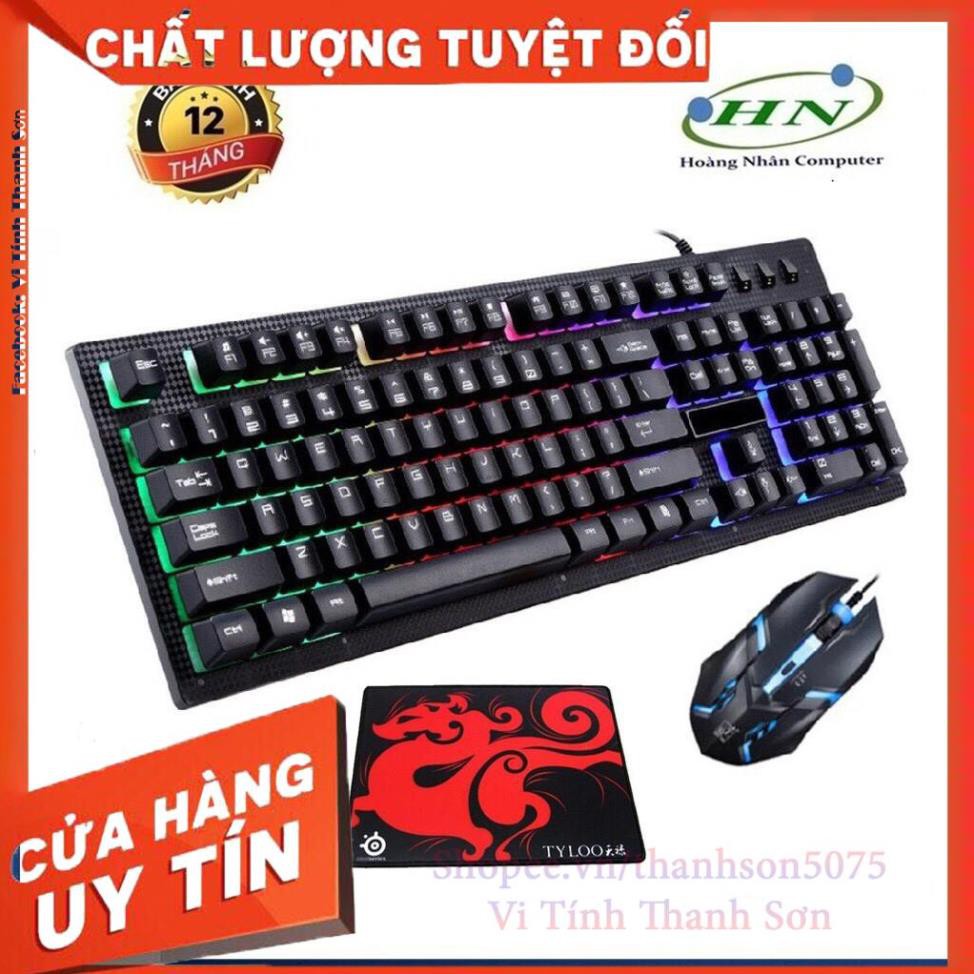 [Mã TH10KD20  hoàn đến10K xu] COMBO BÀN PHÍM CHUỘT G20 GAME LED 7 MÀU + TẶNG LÓT TYLOOS - Vi Tính Thanh Sơn