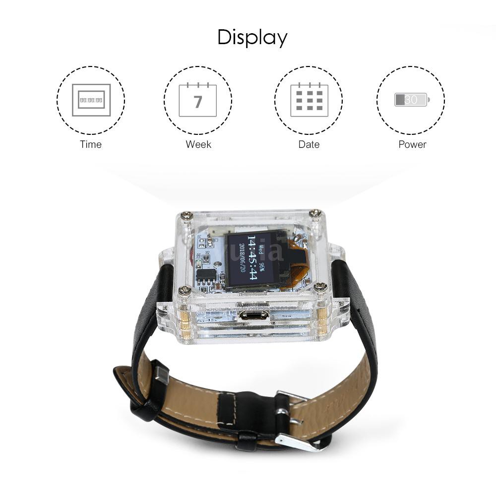 Bộ đồng hồ đeo tay điện tử mặt có đèn LED DIY