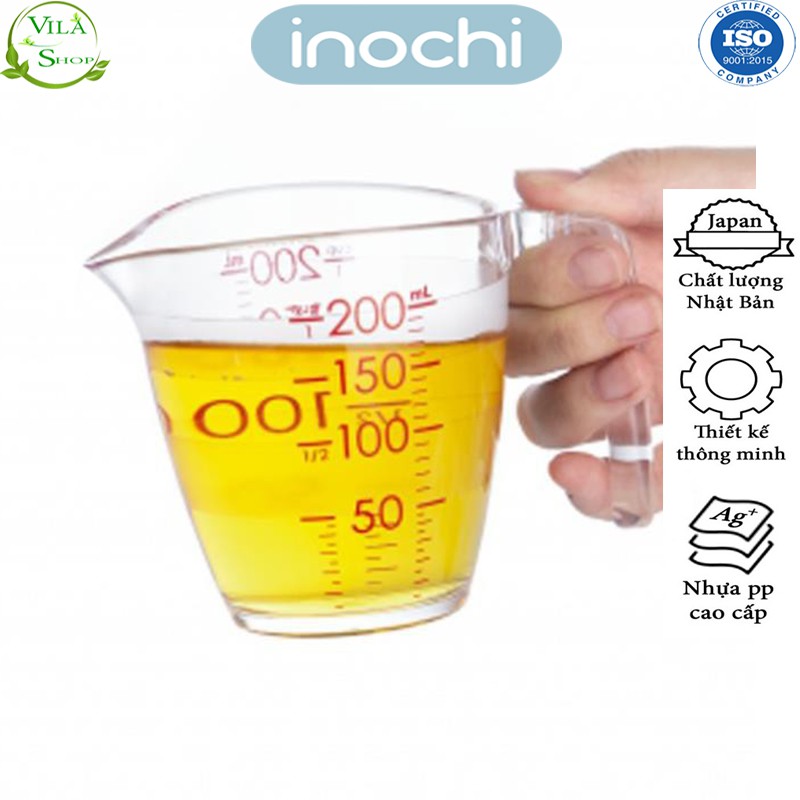 Cốc Đong Định Lượng Yoko Inochi, Cốc Đong Chia Vạch 500 Và 200 ml Nhựa Nguyên Sinh Chịu Lực Chịu Nhiệt Kháng Khuẩn