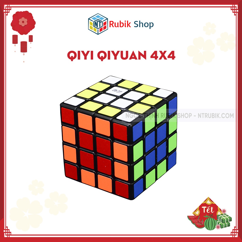 Đồ chơi rubik 4x4x4 QiYi Qiyuan W2 4x4x4 Black (Màu Đen) ngocthinhrubik