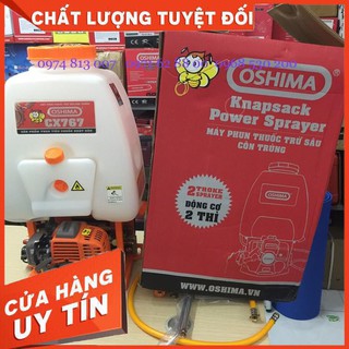 Nóng! máy phun thuốc sâu chạy xăng oshima 767cx, bình xịt bơm thuốc khử trùng động cơ 2 thì giá cực chất