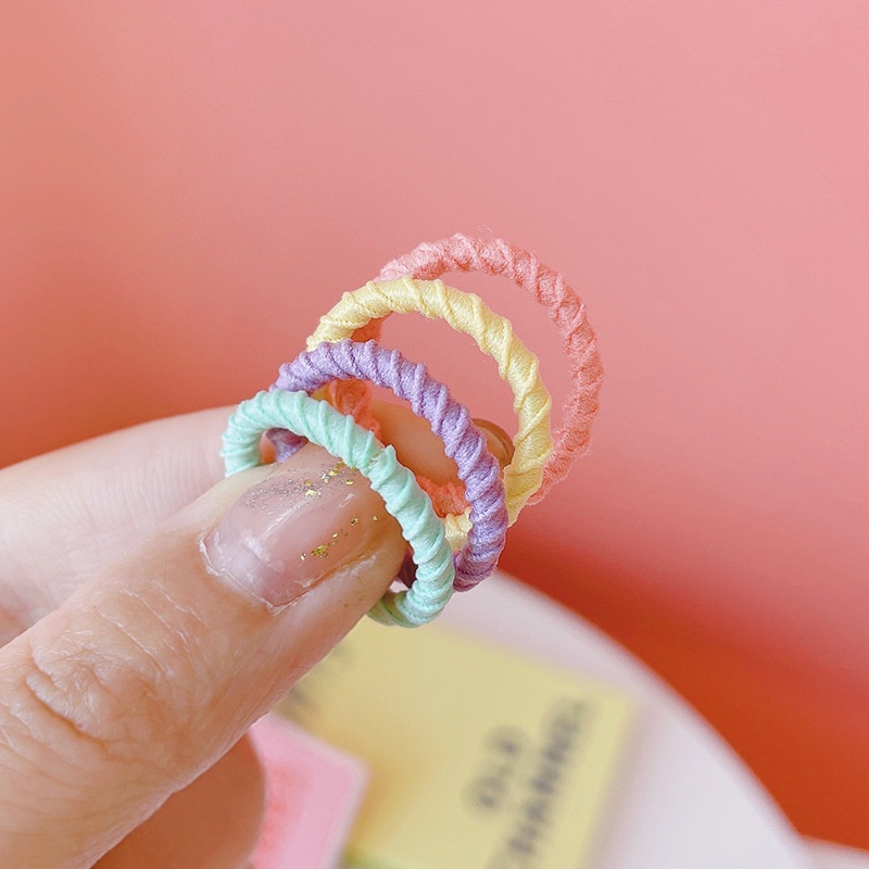 Dây Buộc Tóc Cao Su Co Giãn Không Làm Đau Dành Cho Bé Gái