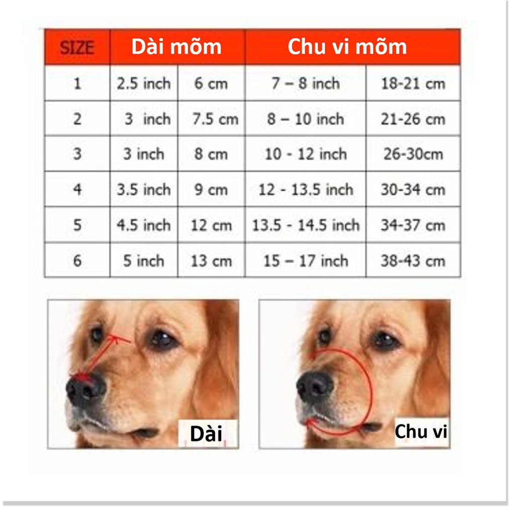 [Mã giảm giá] HN- Rọ mõm chó mèo bằng da loại mõm dài - 4 loại cho chó mèo từ 2- 25kg (hanpet 605d)