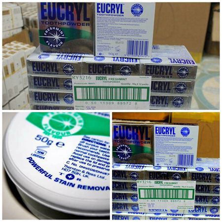 Bột Làm Trắng Răng Eucryl 50gr