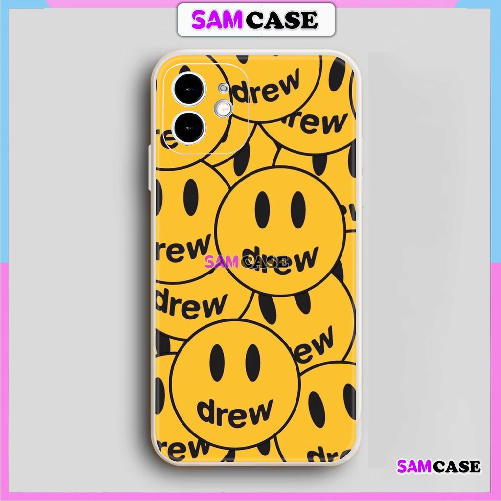 Ốp lưng iPhone 6/6s/7/8/X/XS/11/12/13/14 Pro Plus Max viền vuông chống sốc bảo vệ camera silicon mềm hình Drew15-1