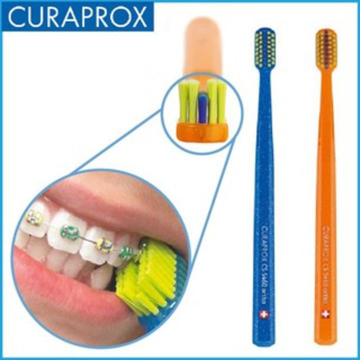 Bàn Chải Răng Niềng Có Rãnh Giữa- Curaprox CS 5460 Ortho Ultra Soft