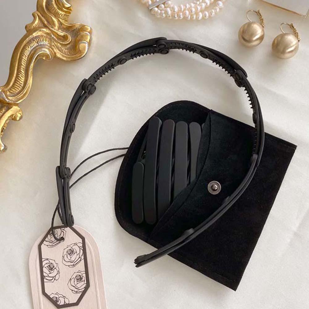 Băng Đô Cài Tóc Chống Trượt Có Thể Gấp Gọn Tiện Dụng Phong Cách Hàn Quốc