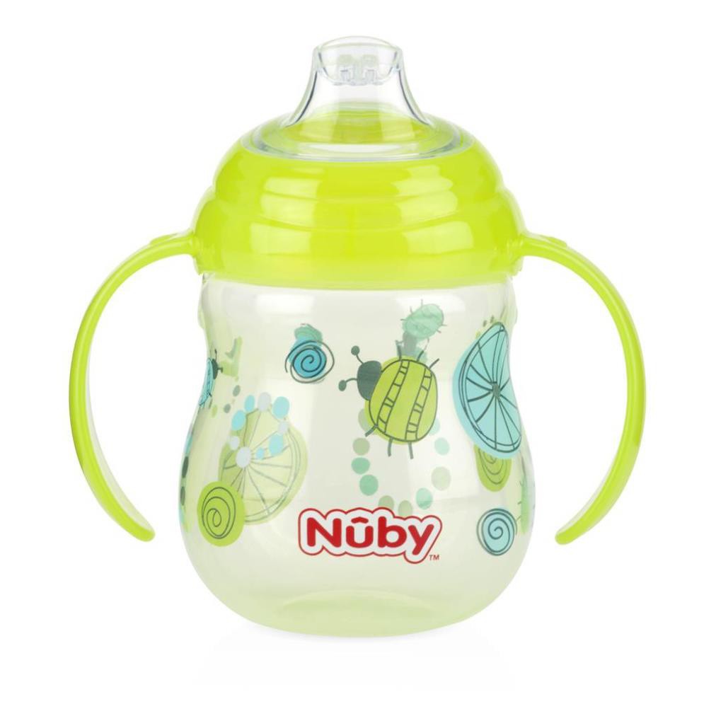 Bình uống nước Nuby mỏ vịt silicon 270ml