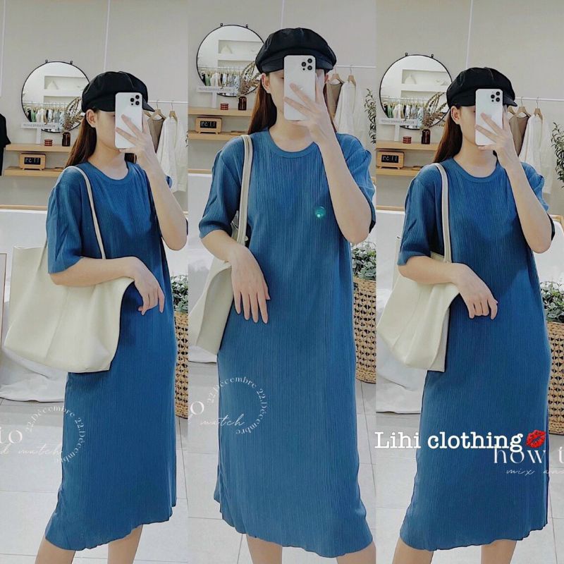 Váy len tăm suông hàng QCL1