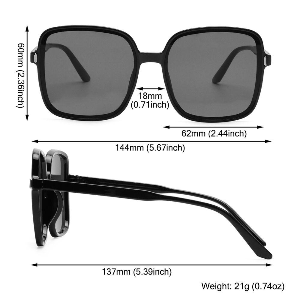 Kính Mát Oversized Gọng Lớn Phong Cách Vintage Sang Trọng