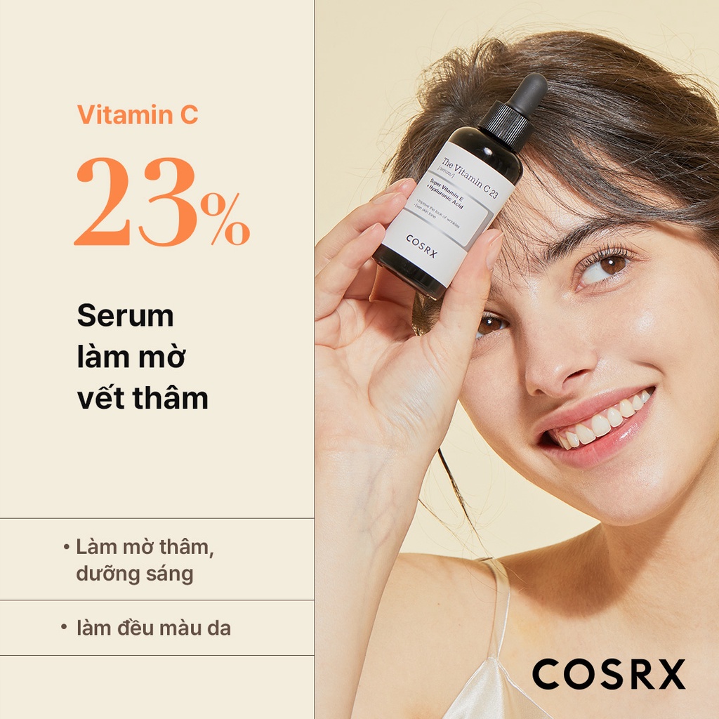 Serum COSRX The RX 20ml Niacinamide 15% chăm sóc da mụn/ Vitamin C 23% & 13% cải thiện tông da/ Hyaluronic 3% làm mát dịu da