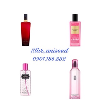 [Có Bill - Có Sẵn] Xịt nước hoa Body mist Victoria 's Secret verysexy, bomshell, tease, crush, love 75ml