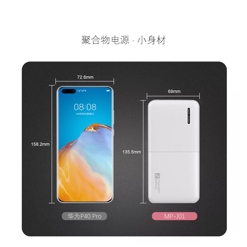 Pin dự phòng 10000mAh - J01 Chính hãng ZUZGVN