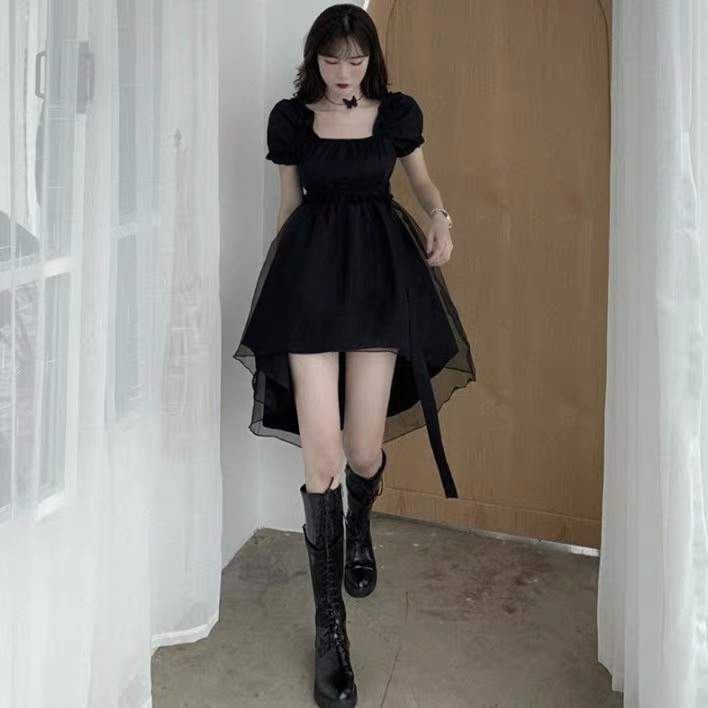 (CLIP THẬT) Đầm babydoll ulzzang đầm dáng xòe voan phồng FIO | BigBuy360 - bigbuy360.vn