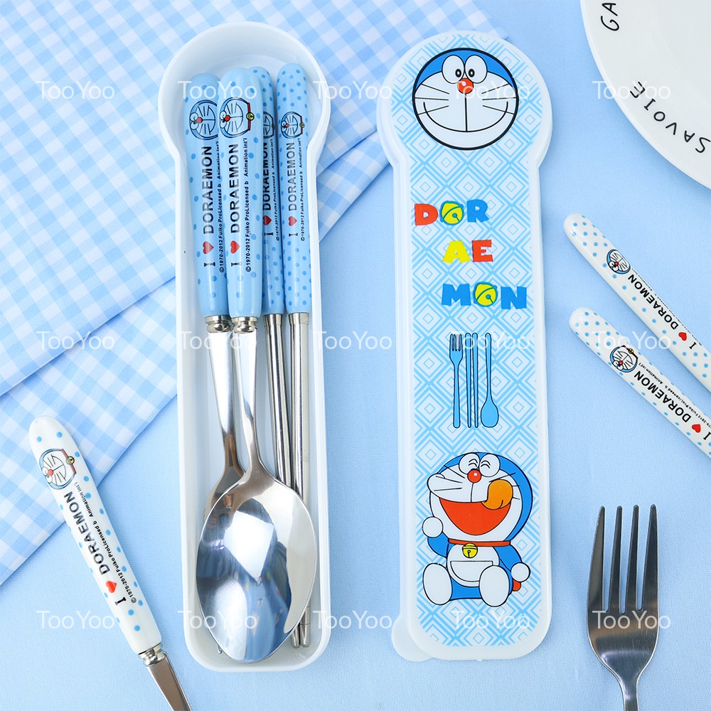 Bộ muỗng nĩa đũa cán sứ người lớn nhiều mẫu dễ thương cute TooYoo BK00358