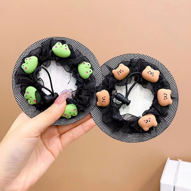 Bộ Lưới Búi Tóc Vô Hình Cho Bé Gái Y Tá