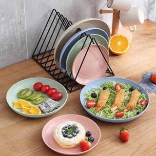 Set đĩa lúa mạch (Mix 6 màu)