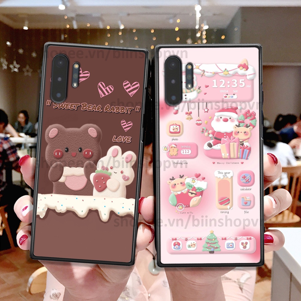 Ốp Samsung Note 10 / Note 10 Plus / Note 10+ in hình gấu chocolate kẹo ngọt siêu đẹp siêu xinh