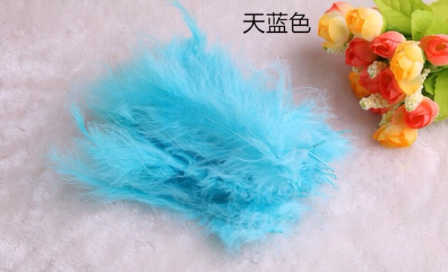 Set 100 lông vũ tự nhiên dùng làm đồ thủ công tiện lợi DIY