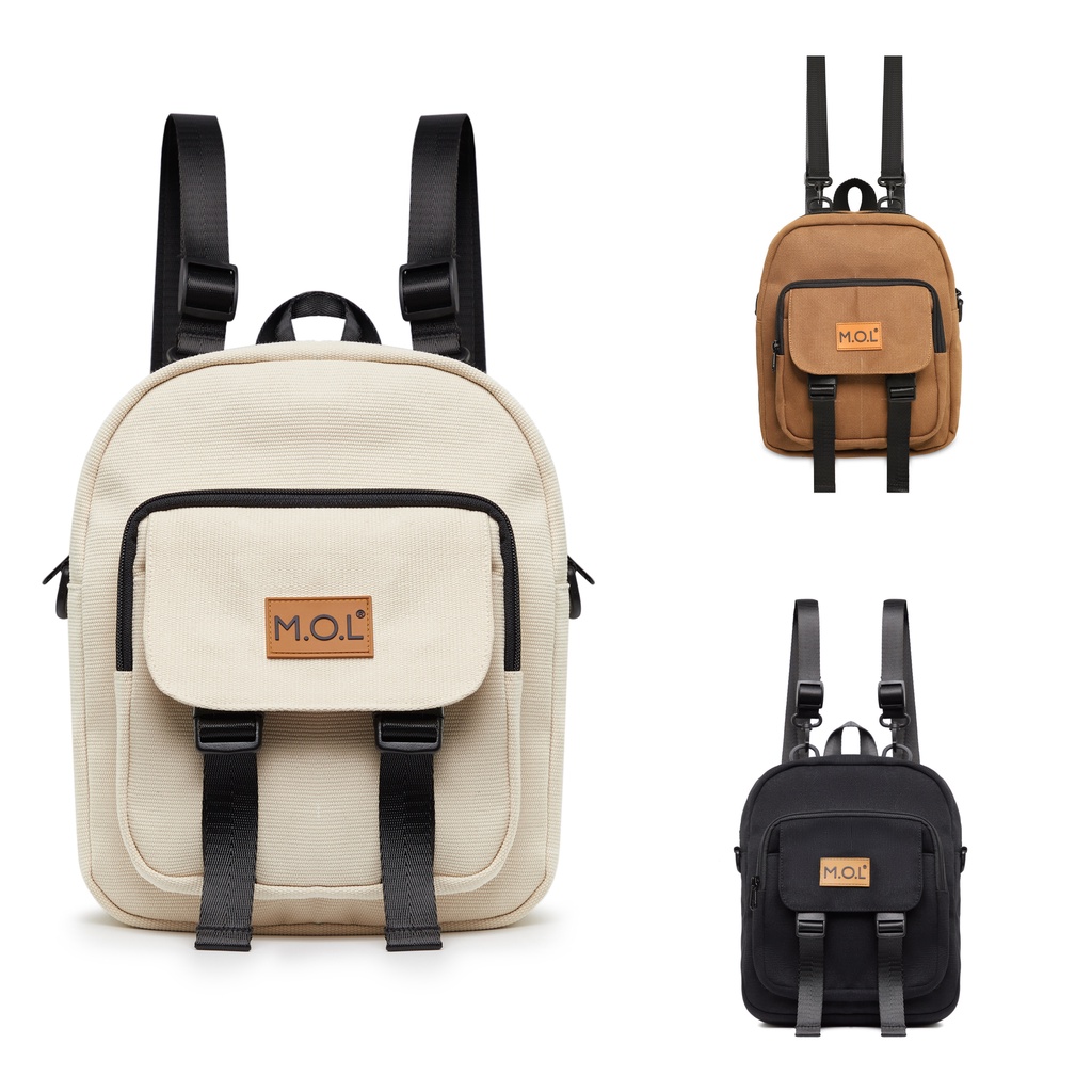 Ba lô kết hợp túi đeo chéo: M.O.L Bunny canvas