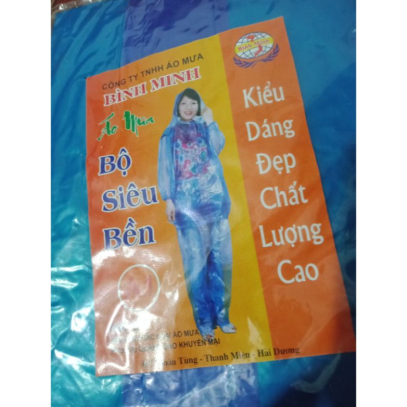 (GIÁ RẺ) ÁO MƯA BỘ HÀNG  THỜI TRANG LOẠI 1 DẦY( 200g)