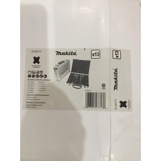 Bộ mũi khoan và mũi đục dẹp 13pcs/set makita d-20111