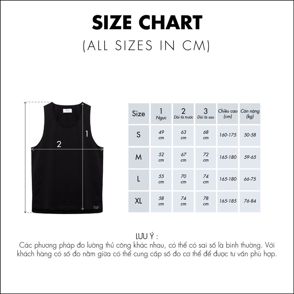 Áo Tanktop Unisex Oversize FNOS EVERYDAY TANKTOP 100% Cotton - Local Brand Chính Hãng