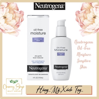 [Hàng USA] Kem Dưỡng Ẩm Dành Cho Da Nhạy Cảm Neutrogena Oil Free Moisture Sensitive Skin (118ml)