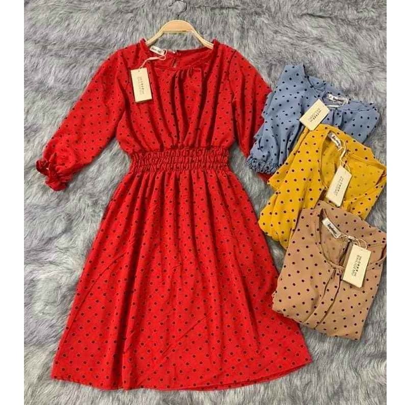 váy xoè chấm bi đẹp mê