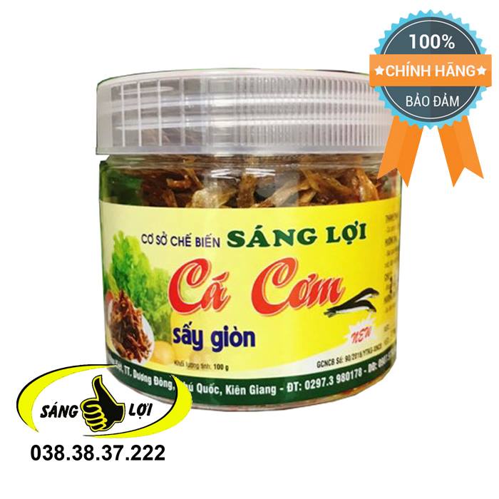 CÁ CƠM SẤY GIÒN ĂN LIỀN Sáng Lợi Phú Quốc hủ 100gram