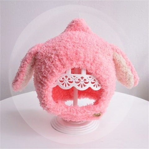 Mũ lông cừu tai thú có CÚC mềm mại, ấm áp cho bé 0-3 tuổi