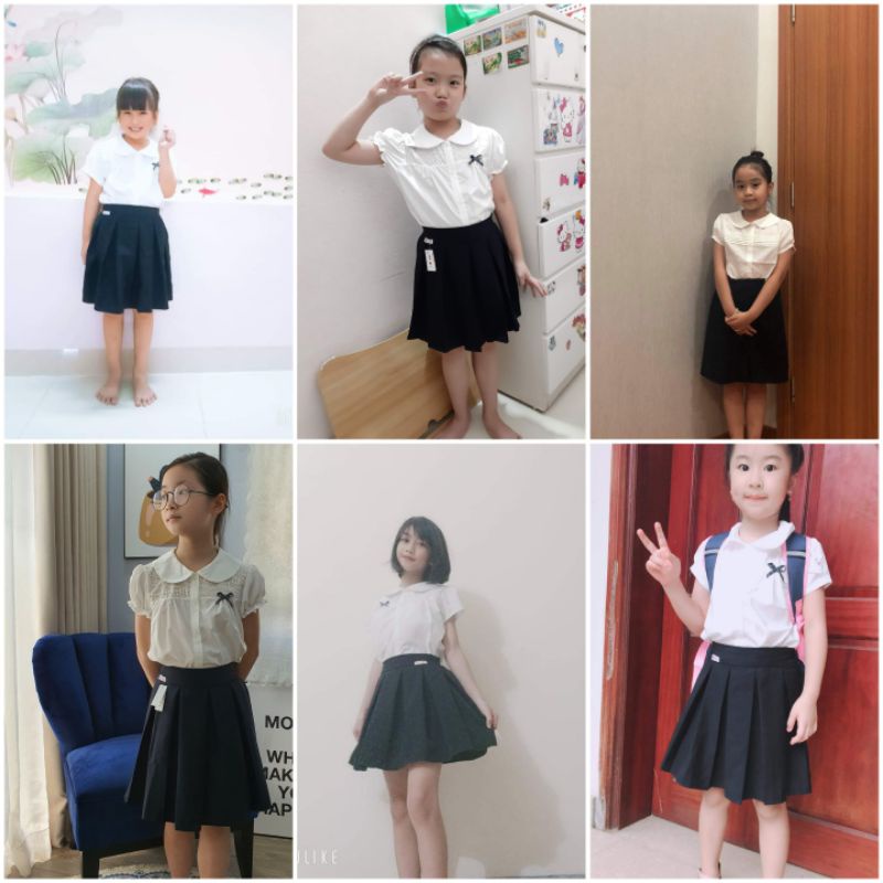Chân váy xếp ly học sinh xinh xắn có sẵn quần